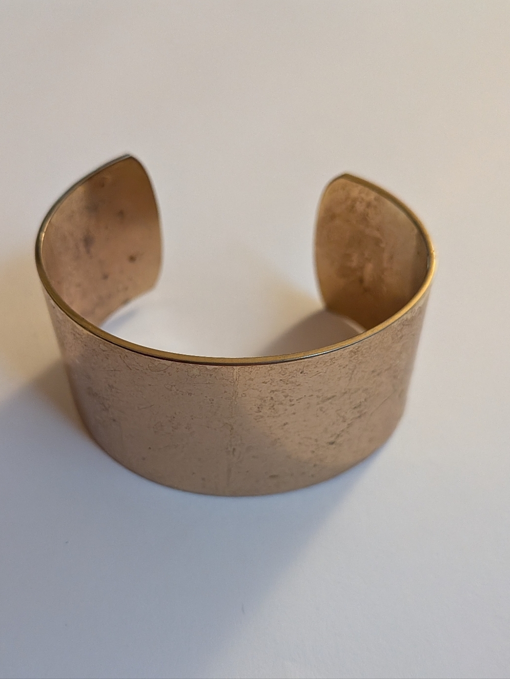 Vintage Wide Gold Metal Cuff Bracelet